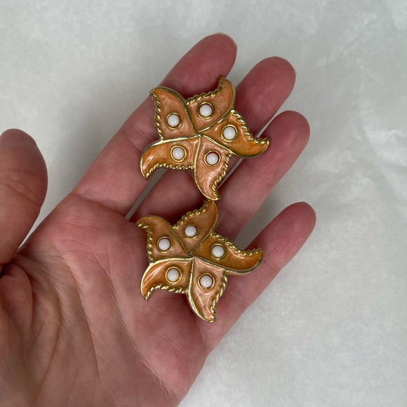 Vintage Jay S Starfish Earrings